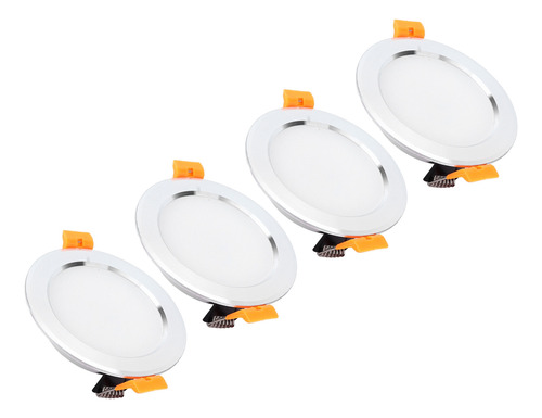 Foco Led De 4 Pulgadas, 4 Unidades, Redondo, Dc, 12 V, 3 W,