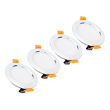 Foco Led De 4 Pulgadas, 4 Unidades, Redondo, Dc, 12 V, 3 W,