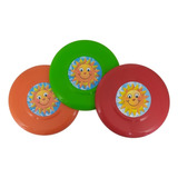 20 Frisbee Plástico Disco  Lançar Voador P Praia Campo 21cm