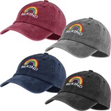 4 Gorros De Béisbol Lgbt Pride Rainbow Denim Sombreros