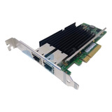 Placa Rede Intel X540-t2 10gbit 2 Port Pci-e X8 Rj45 Ñ X520