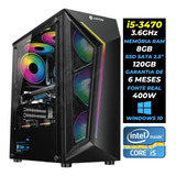 Cpu Gamer Intel I5 8gb De Ram Ssd 120gb Gt 730 4gb 400wts