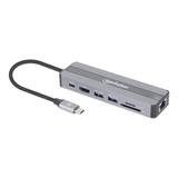 Estación Docking Usb-c 7 En 1 Con Carga: Manhattan 153928