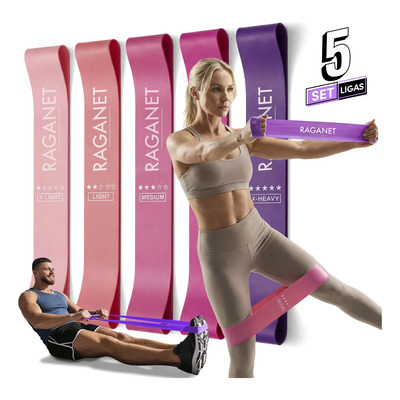Bandas De Ejercicio Resistencia Elásticas 5 Niveles Yoga Fitness | MercadoLibre