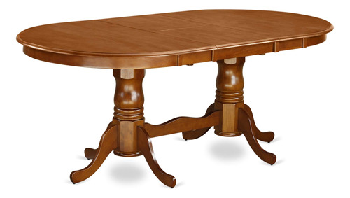 East West Furniture Plainville - Mesa De Comedor Ovalada Con