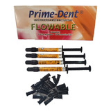 Kit Resinas Dental Flowable (fluidas) 4x2 Gr Prime Dent