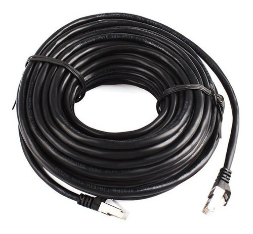 Cable Red Cat6 X15 Metros Para Exterior Conectores Blindados