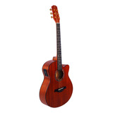 Violão Elétrico Phx Sc-40a Artistic Mahogany Aço Com Cutaway