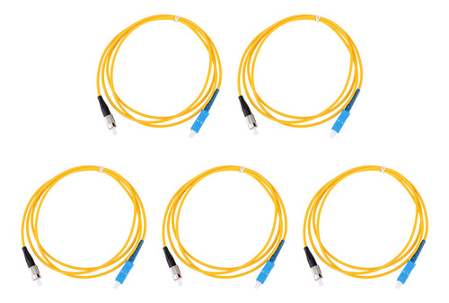 Cable De Fibra Óptica, 5 Piezas, Jumper Sc Fc, Monomodo Ópti