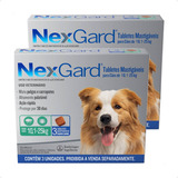 2 Nexgard Para Cães De 10 A 25 Kg Antipulga Total 6 Tabletes