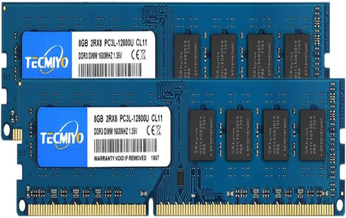 Memoria Ram  Tecmiyo Kit De 16 Gb (2 X 8 Gb) Ddr3 1600mhz