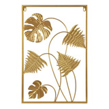 Quadro Parede Moderno Dourado Luxo Decorativo Sala Quarto 