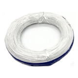 Cabinho Flexivel. 26awg =0,14mm Branco Rolo C/100mts