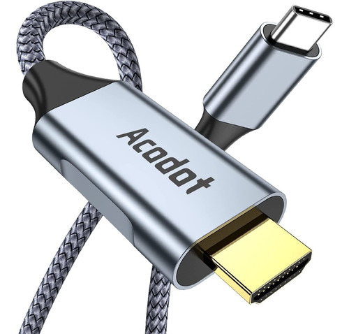 Cable Usb C A Hdmi 1.8 Metros Nylon Trenzado