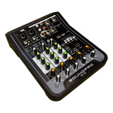 Mesa De Som E Interface Soundpro Sx-40 4 Canais C/ Bluetooth 110/220