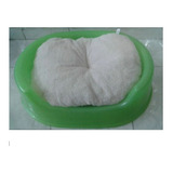 Cama Confort Mediana Lavable Peluche Con Cojín  Perro Gato 