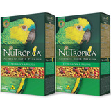 2 Nutrópica Papagaio Com Frutas 600g Ração Super Premium