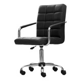 Silla Oficina Rd Sillon Escritorio Pc Regulable Ejecutivo Color Negro Material Del Tapizado Cuero Sintético