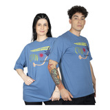 Remera Topper Outdoor Unisex Moda Azul