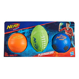Nerf Set De Balones Playmakers Futbol, Americano, Basquetbol