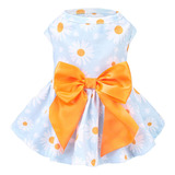 Pupteck Vestido Floral Para Perro Para Traje De Primavera, R