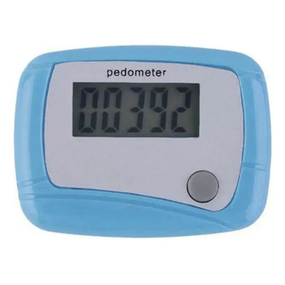 Podometro Digital Cuenta Pasos Evita El Sedentarismo. Azul Azul Claro