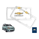 Par Porta Placas Chevrolet Matiz 1.0l 2011 A 2015 Original