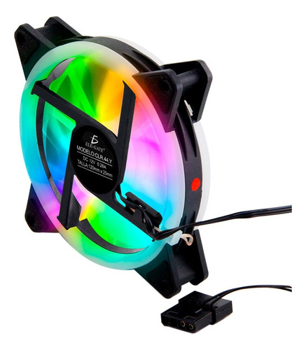 Ventilador Gamer Para Cpu Luz Rgb 120mm 4 Pines Computadora