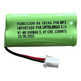 Bateria 2.4v 600mah 1350072 Original P/ Telefone Intelbras
