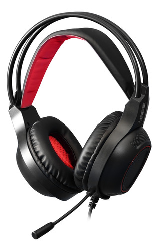 Audifonos Gamer Gamdias Eros M2 Usb Color Negro-rojo