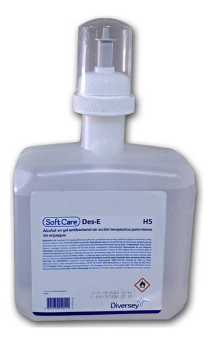 Alcohol Gel Antibacterial Softcare 1.3 Litros Repuesto