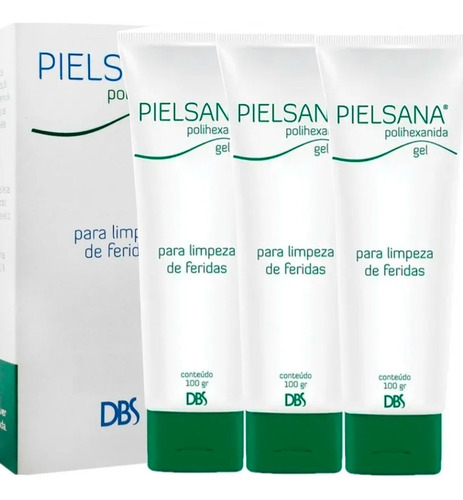  Pielsana Polihexanida Phmb 0,1% Gel 100g Hidrogel - 3 Unid