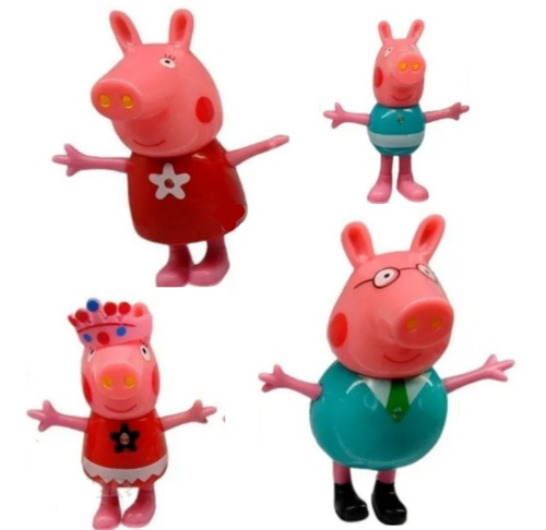 Familia Peppa Pig Figuras Juguete Papá Cerdito Niños Y Niñas