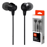 Fone De Ouvido Jbl C50hi  In-ear Com Fio Microfone P2 Preto