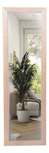 Espejo Decorativo Marco Madera Natural 130 Cm X 44.5 Cm