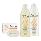  Aveno Combo Higiene Diaria Completa Para Pieles Sensibles Fragancia Delicada