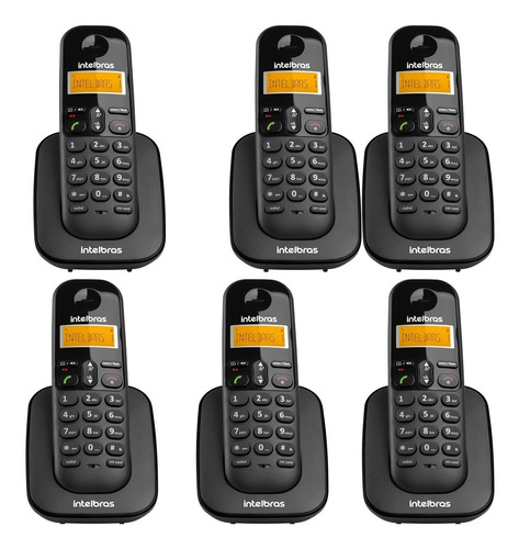 Kit Telefone Residêncial Sem Fio Ts 3110 + 5 Ramais Ts 3111 