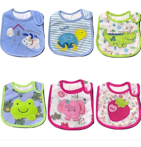 Baberos Impermeables Bebes Nene Y Nena Animales Super Oferta! *** Ilumina-2 *** Mercadolider Platinum Importadores!