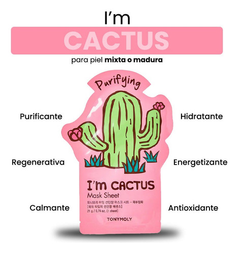 Mascarilla Purificante De Cactus Im Real Tonymoly