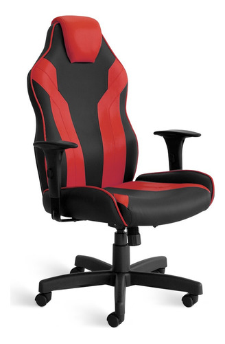 Cadeira Gamer Flex Giratória 5033 C/br 8317 Cor Preto-vermelho