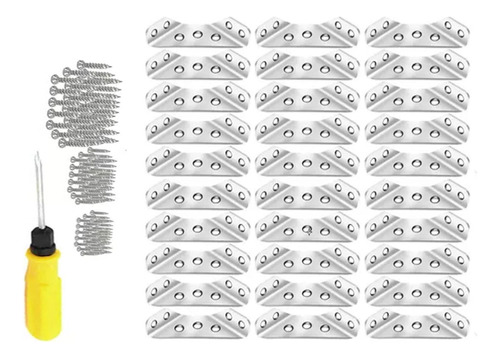 30xconector De Canto De Móveis Estrutura Conector De Cantos