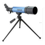 Telescopio Carson Aim 50, 18 X 40 X 80 X Color Azul Cielo