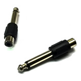 Adaptador Plug 6.5mm Mono A Jack Rca Mono 