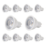 Pack 10 Ampolletas Led Gu10 5w 38° Luz Calida / Fria