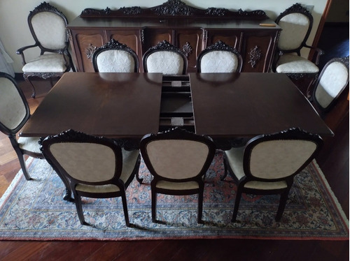 Conjunto De Sala De Jantar De Jacaranda Entalhado A Mao 