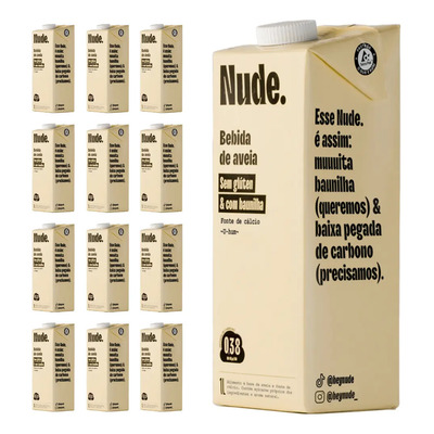 Nude Pack Leite de Aveia Baunilha 1l - Caixa 12 Unidades | MercadoLivre