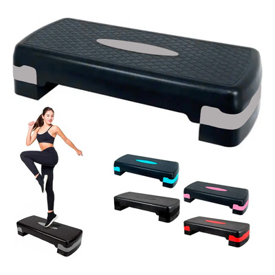 Kitul Step Banco Aerobics Ejercicio Fitness Crossfit Ajustable Gym Color Gris | Envío gratis