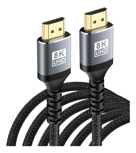 Cable Hdmi Alta Velocidad Premium Trenzado 4k Fhd Envío Hoy