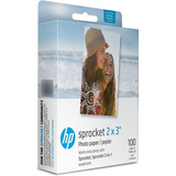 Hp Sprocket Papel Fotográfico Adhesivo Zink Premium 100 Hoja