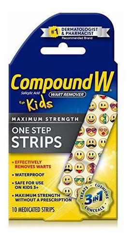 Elimina Verrugas Niños Compound W One Step Wart Remover 10